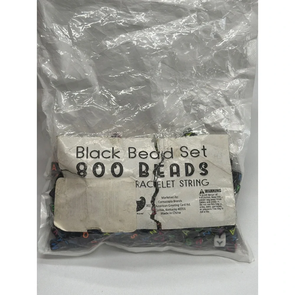Kids Craft Bead Set Alphabet Pony Beads Jewels‎ String Jewelry Making Fun
